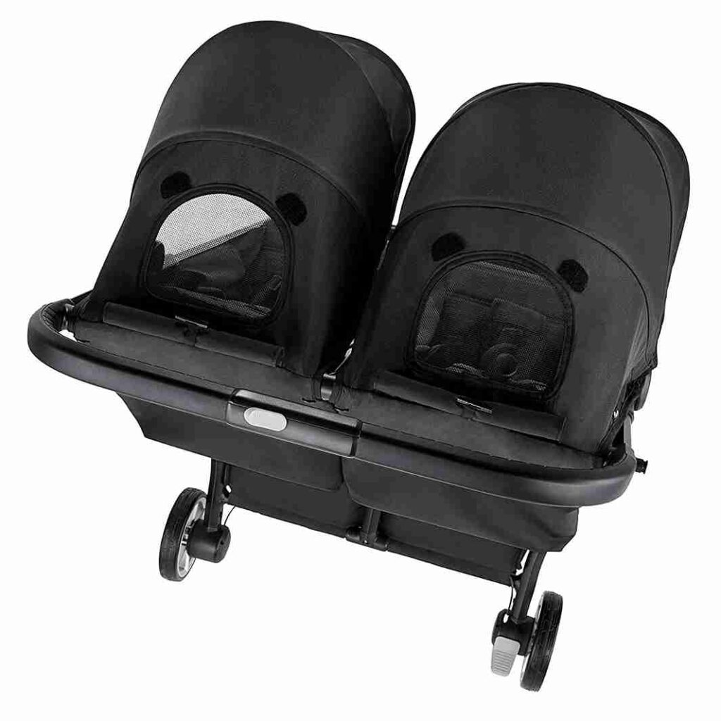baby jogger double stroller upper view